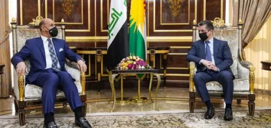 Serokwezîr li gel wezîrê werzişê yê Îraqê civiya