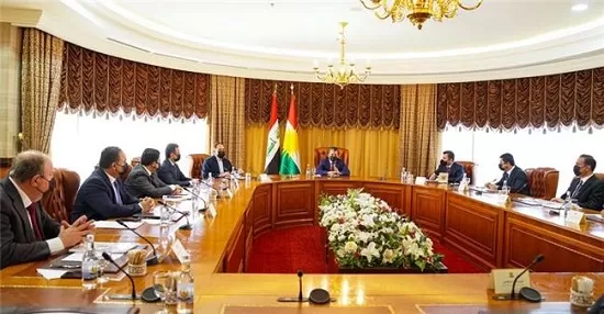PM Barzani meets the negotiating delegation of the Kurdistan Regional Government