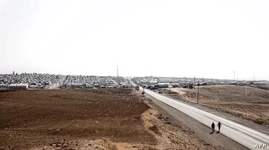 A fire burns hundreds of tents in a camp for displaced Yazidis in Iraq