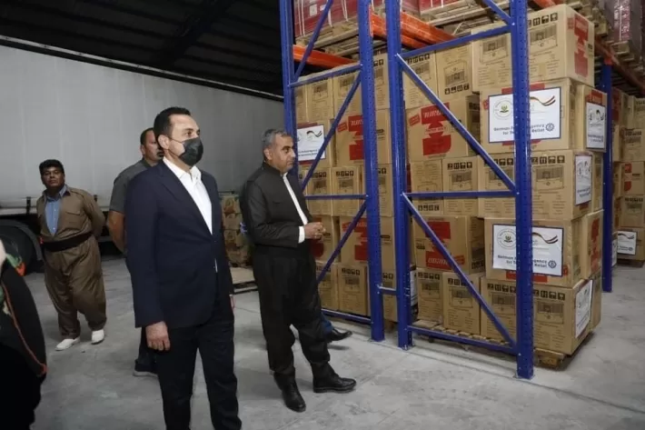 Ji Hewlêrê bi sedan çadir û bi hezaran betanî bo mexdûrên şewata kampa Şariya hatin şandin