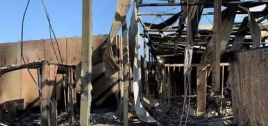 باڵیۆزخانەی ئەمریکا لە عێراق هاوخەمیی بۆ ئاگركەوتنەوەكەی شاریا ڕاگەیاند