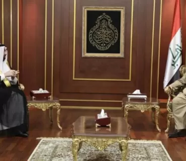 سەرۆك بارزانی پێشوازی لە شێخێكی هۆزی شەمەڕ دەكات