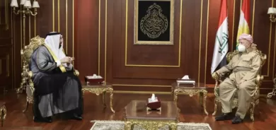 Serok Barzanî li gel şêxeke eşîra Şemer civiya