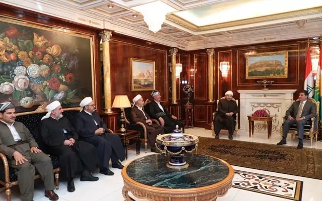 سەرۆک نێچیرڤان بارزانی لەگەڵ یەکێتیی زانایان کۆبووەوە