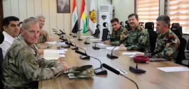 Şêwirmendên pêşmerge û hevpeymanan civiyan