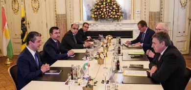 مسرور بارزاني يجتمع مع نظيره الفلاندرزي في أول محطة من زيارته لبلجيكا