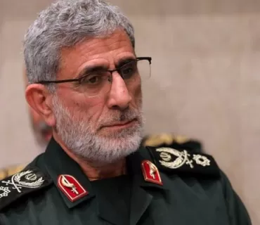 ئیسماعیل قائانی فه‌رمانده‌ی فه‌یله‌قی قودسی سوپای پاسداران گه‌یشته‌ به‌غدا