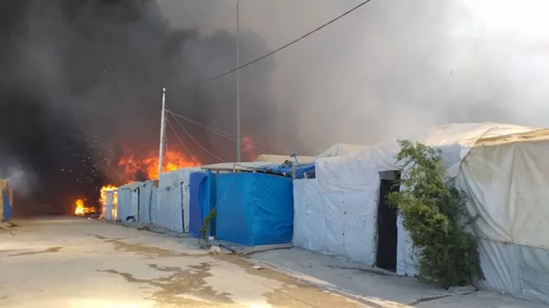 بعد حريق ضخم.. تجهيز مخيم مطور للنازحين الإيزيديين بمخيم شاريا