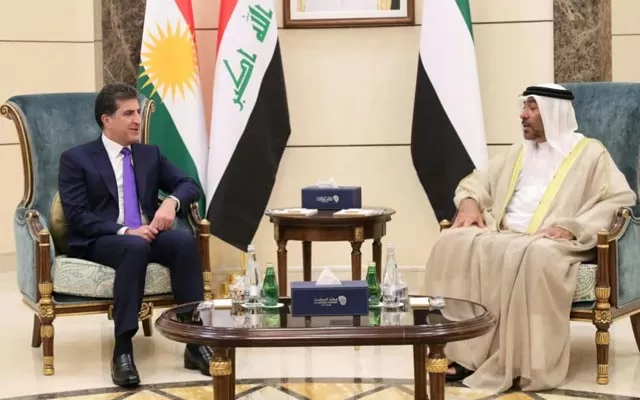 سه‌رۆك نێچيرڤان بارزانى گه‌يشته‌ ئه‌بو زه‌بى