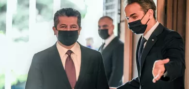 Serokwezîr Mesrûr Barzanî ligel Serokwezîrê Yûnanistanê civiya