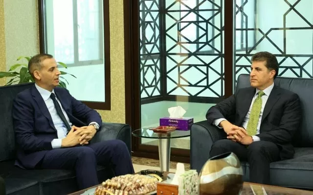 له‌ میانی سه‌ردانه‌كه‌یدا بۆ ئیماراتی عه‌ره‌بی یه‌كگرتوو سه‌رۆكی هه‌رێمی كوردستان سه‌ردانی باڵیوزی عێراق له‌ ئه‌بوزه‌بی ده‌كات