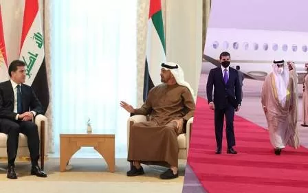 نيجيرفان بارزاني يلبي دعوة إماراتية نحو توسيع مجالات الشراكة والتعاون