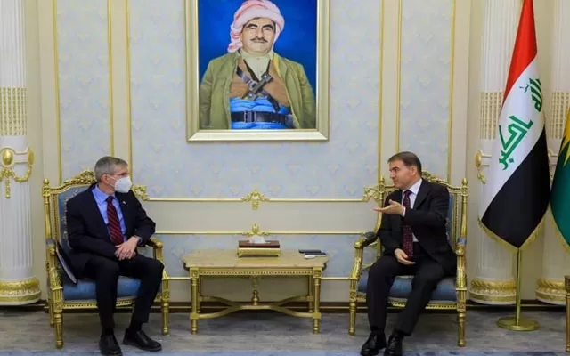 د.هێمن هه‌ورامی پێشوازیی له‌ كونسوڵی گشتیی ئه‌مریكا له‌هه‌رێمی كوردستان كرد