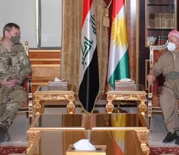 سەرۆك بارزانی پێشوازی لە جێگری فەرماندەی گشتیی هێزی هاوپەیمانان دەكات