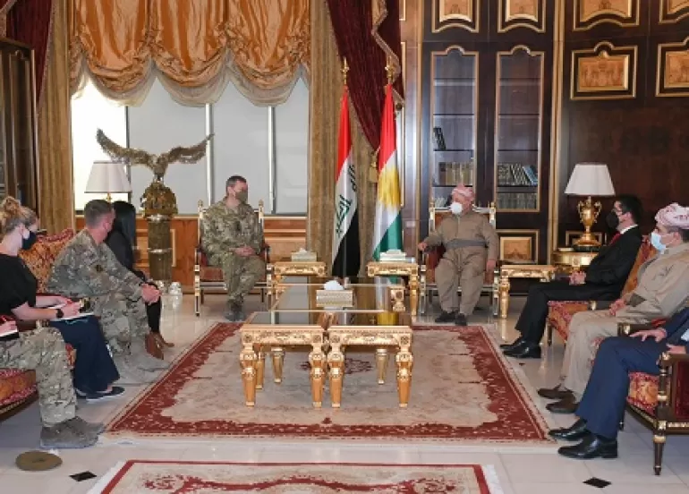President Barzani receives Deputy coalition commander