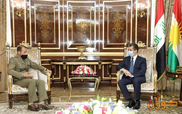 سەرۆکی حکومەتی هەرێمی کوردستان پێشوازی لە فەرماندەی گشتیی هێزەکانی ئیتالیا لە عێراق دەکات