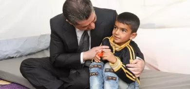 مسرور بارزاني للّاجئين والنازحين: كوردستان منزلكم