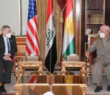 سەرۆک بارزانی پێشوازی لە باڵیۆزی ئەمەریکا لە عێراق دەکات