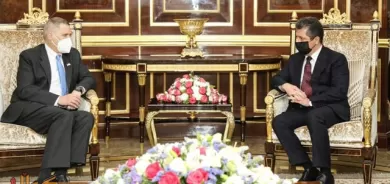 سەرۆکی حکومەتی هەرێمی کوردستان پێشوازی لە باڵیۆزی ئەمەریکا لە عێراق دەکات