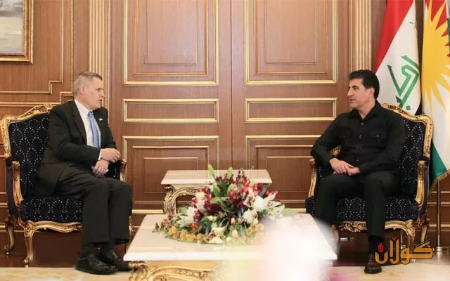 سه‌رۆكى هه‌رێمى كوردستان له‌گه‌ڵ باڵيۆزى ئه‌مه‌ريكا كۆبووه‌وه‌