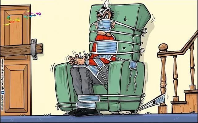 ئەم كاریكاتێرە باس لە رەوشی پیاوان دەكات.