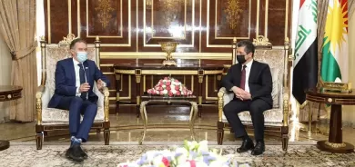 PM Barzani welcomes a UN delegation