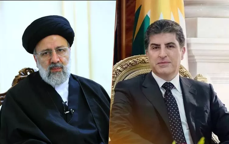 Nêçîrvan Barzanî û Îbrahîm Reîsî peywendiyek telefonî encam dan