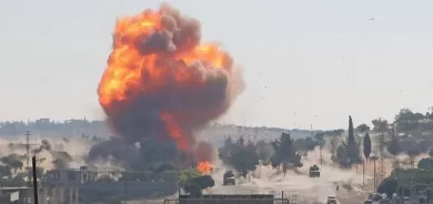 قصف شمال غربي سوريا.. روسيا 