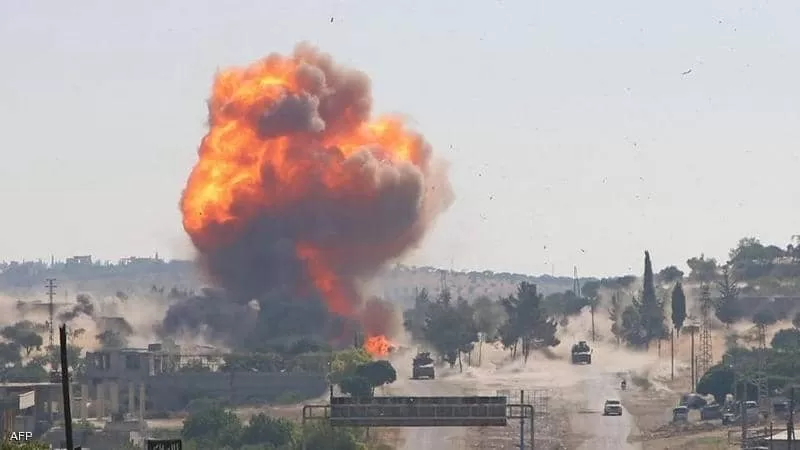 قصف شمال غربي سوريا.. روسيا 