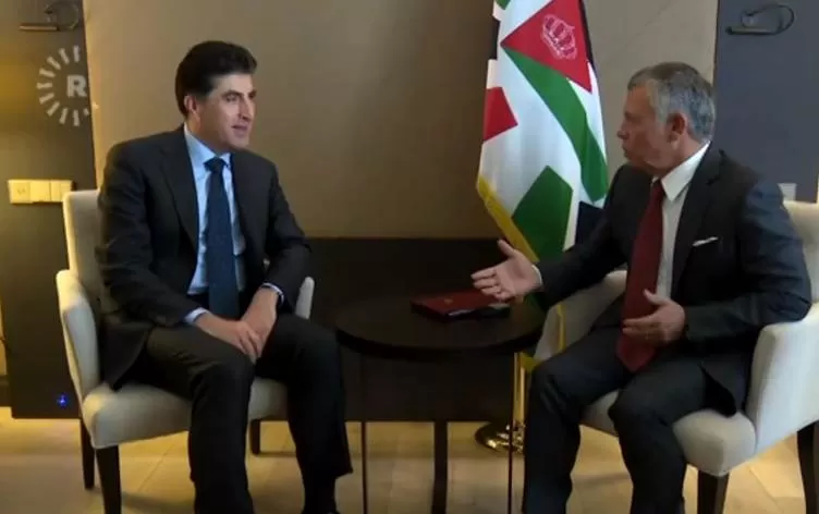 Nêçîrvan Barzanî û Şahê Urdinê pirsa seqamgiriya navçeyê gotûbêj dikin