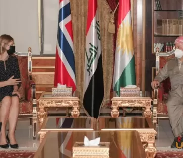 سەرۆک بارزانی پێشوازی لە باڵیۆزی نوروێژ لە عێراق دەکات