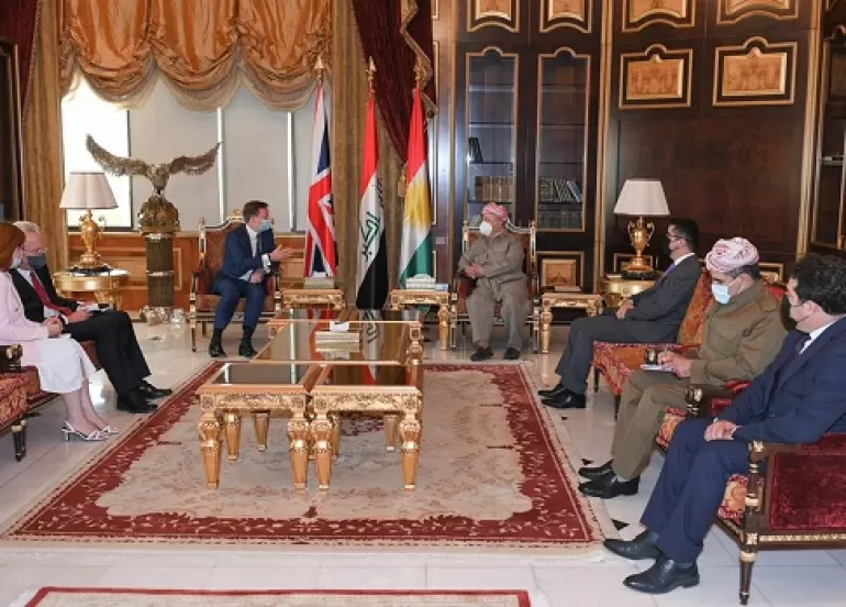 President Barzani receives British Ambassador to Iraq