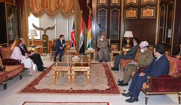 President Barzani receives British Ambassador to Iraq