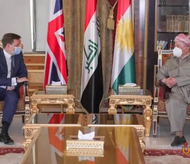 ئەمڕۆ  چوارشەممە  سەرۆك بارزانی پێشوازی لە باڵیۆزی بریتانیا لە عێراق دەكات