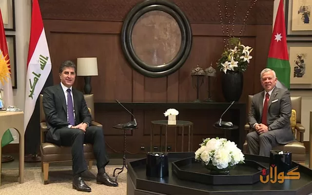 سه‌رۆك نێچيرڤان بارزانى و شا عه‌بدوڵڵاى دووه‌م، دۆخى ناوچه‌كه‌ تاوتوێ ده‌كه‌ن