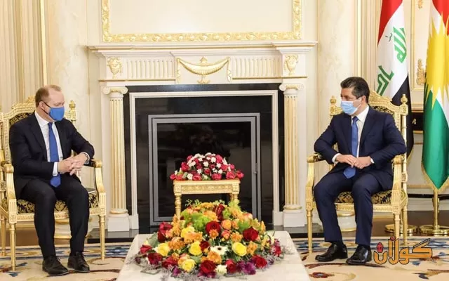 سەرۆکی حکومەتی هەرێمی کوردستان پێشوازی لە نێردەی تایبەتی ئەمەریکا بۆ هاوپەیمانیی نێودەوڵەتی دژی داعش دەکات