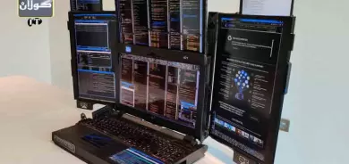 لاپتۆپێك بە حەوت شاشەوە