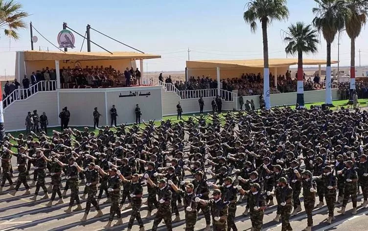 الحشد الشعبي يقيم استعراضاً عسكرياً بذكرى تأسيسه