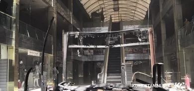 Li Hewlêrê bazarek şewitî