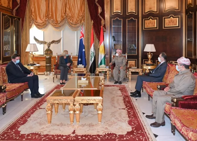 President Barzani receives Australian Ambassador to Iraq