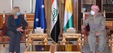 سەرۆک بارزانی پێشوازی لە باڵیۆزی ئوستڕالیا لە عێراق دەکات