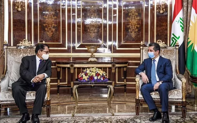 سەرۆکی حکومەتی هەرێمی کوردستان پێشوازی لە باڵیۆزی ئوسترالیا لە عێراق دەکات