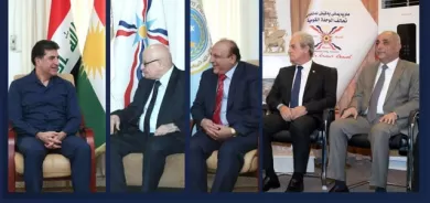 سەرۆک نێچیرڤان بارزانى لەگەڵ پێکهاتەکان کۆبووەوە