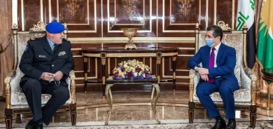 سەرۆکی حکومەتی هەرێمی کوردستان پێشوازی لە سەرۆکی نێردەی ڕاوێژکاریی یەکێتیی ئەوروپا لە عێراق دەکات