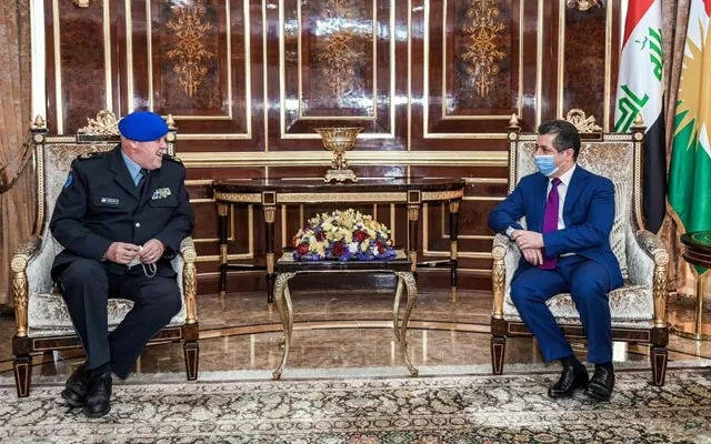 سەرۆکی حکومەتی هەرێمی کوردستان پێشوازی لە سەرۆکی نێردەی ڕاوێژکاریی یەکێتیی ئەوروپا لە عێراق دەکات