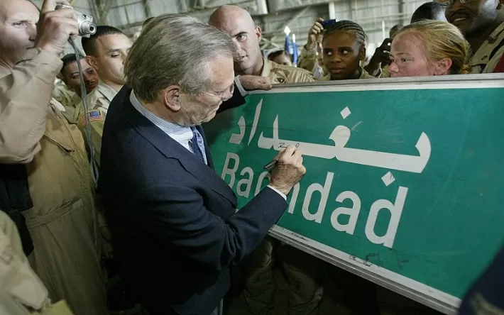 وفاة وزير الدفاع الأمريكي الأسبق دونالد رامسفيلد .. أحد صناع قرار اسقاط نظام صدام