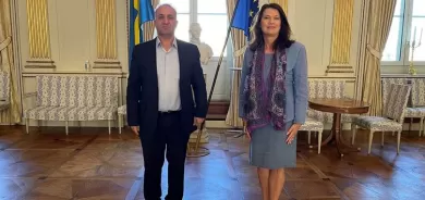 Wezîra Derve ya Swêdê pêşwazî li şandeke Rêveberiya Xweser kir