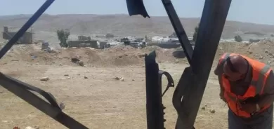 تەقاندنەوەی دوو تاوەری کارەبا لە مەخموور