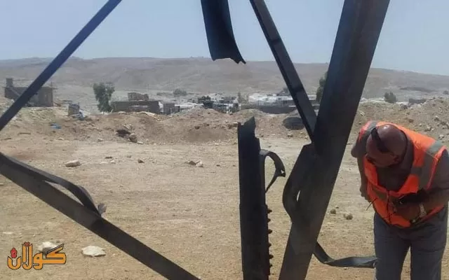 تەقاندنەوەی دوو تاوەری کارەبا لە مەخموور