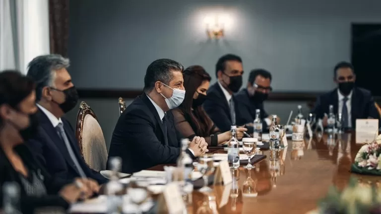 Serokwezîr Mesrûr Barzanî u Civata bilind ya abûriya Kurdistanê civiya